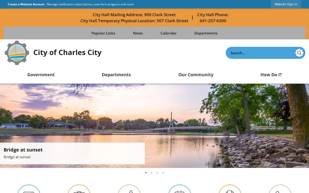 Charles City government source for local criminal record checks