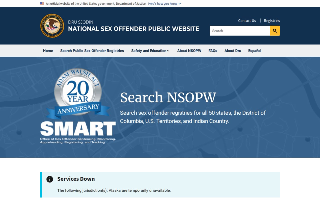 Floyd County sex offender lookup through the national NSOPW portal